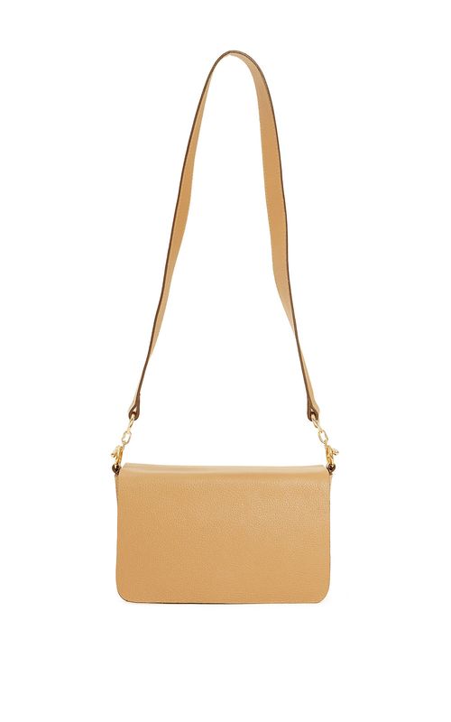 cream patent clutch bolsa