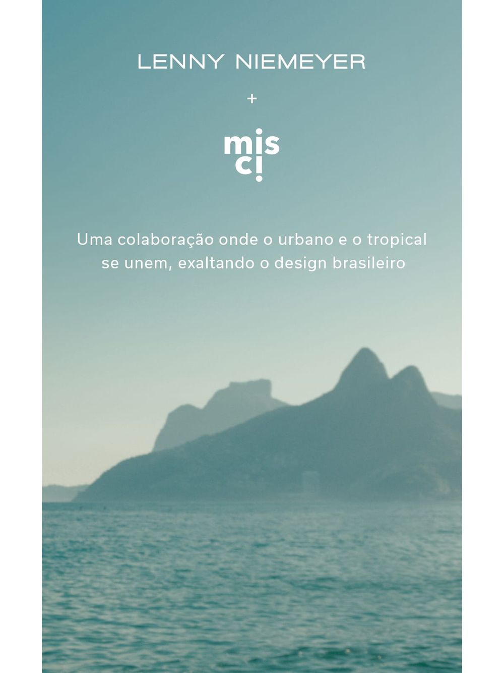 Lenny Niemeyer — Top Ombro Detalhe Mist e Calça Midi Recorte Mist